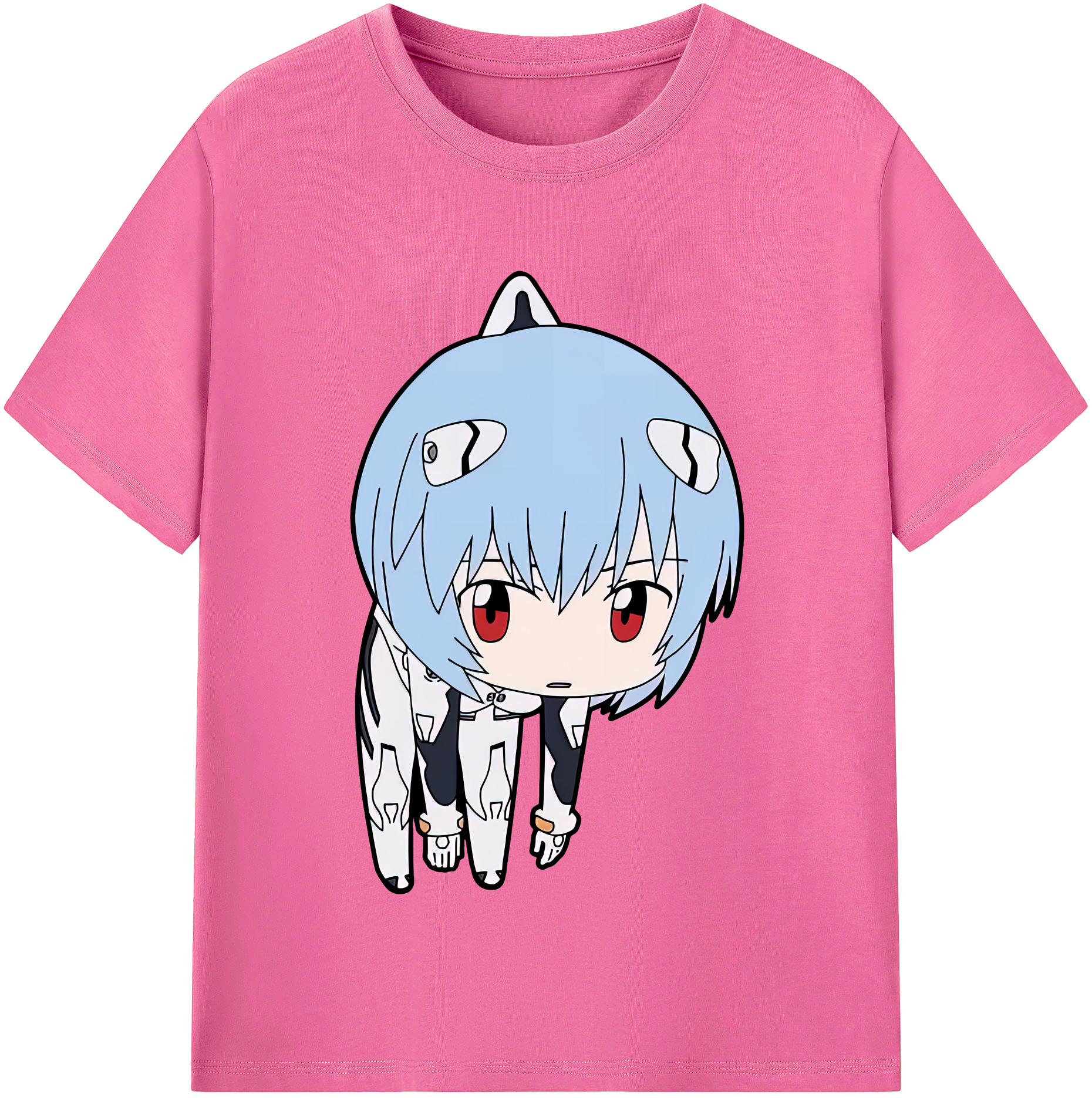 （画像用） EVA 新世紀エヴァンゲリオン レディースカジュアルプリントTシャツ（綿100％）